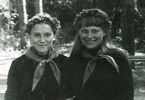 1984 г. Дарья Хорева и Ирина Жилинская