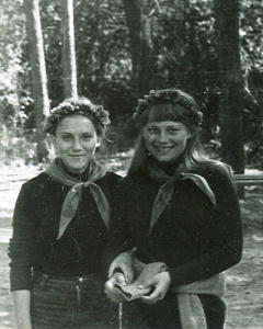 1984 г. Дарья Хорева и Ирина Жилинская