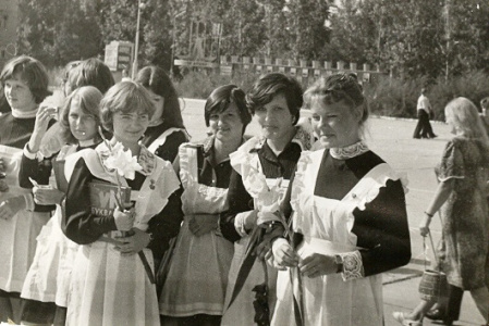 Выпускницы 10 "Б" 1980 год
