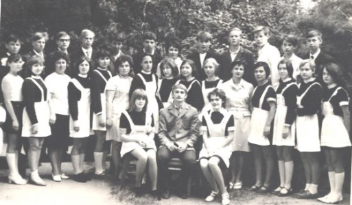 Выпускной 8в 20я школа 1974 год