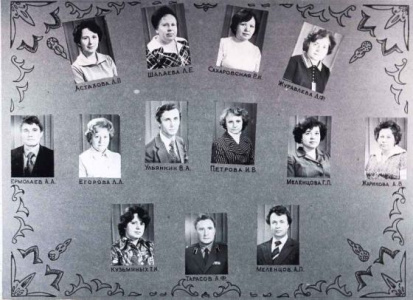 Учителя второй школы 1983 год