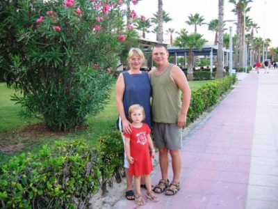 На Маллорке, семья Гребенниковых