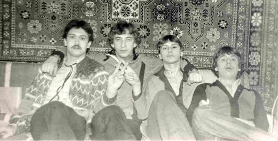 Встречаем Новый 1984 год - Салимуллин Рустэм, Шумилов Саша, (не помню кто), Эдик Самцов